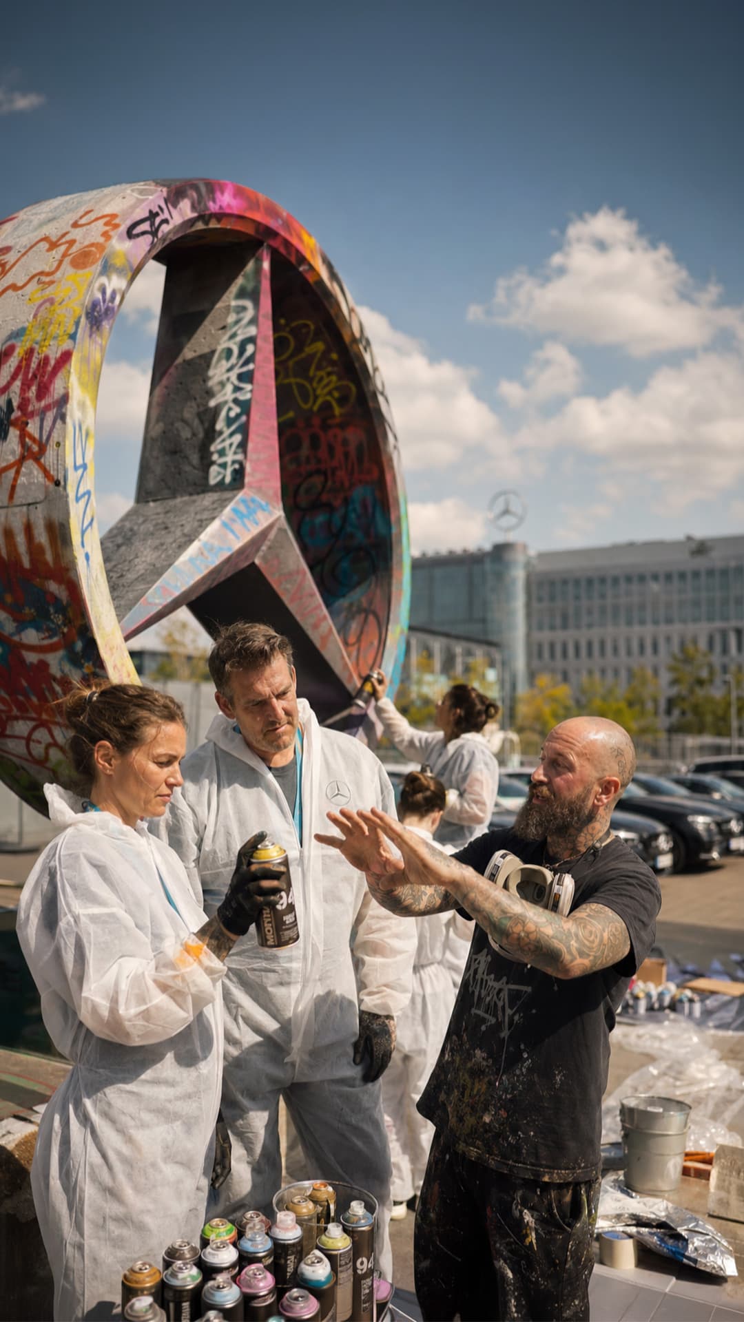 Art-Coach bei einem kreativen Workshop